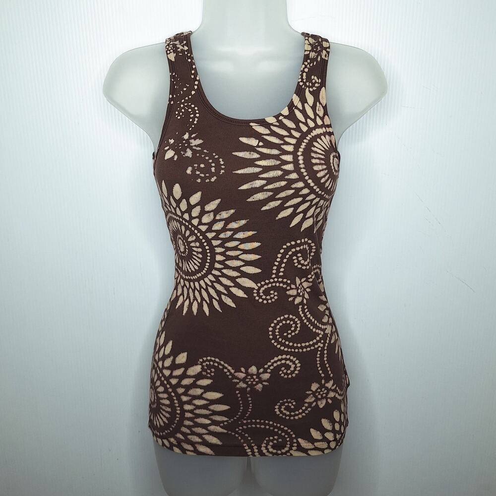 Vintage Y2K Lucky Brand Tees Tank Top Long Small Fairy Grunge Boho Bohemian USA
